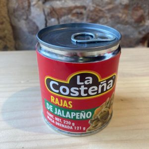 Chiles jalapeños en rajas