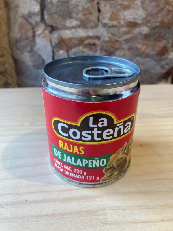 Chiles jalapeños en rajas