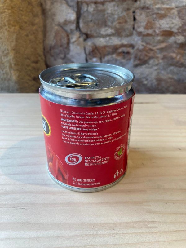 Lata de rajas de jalapeños