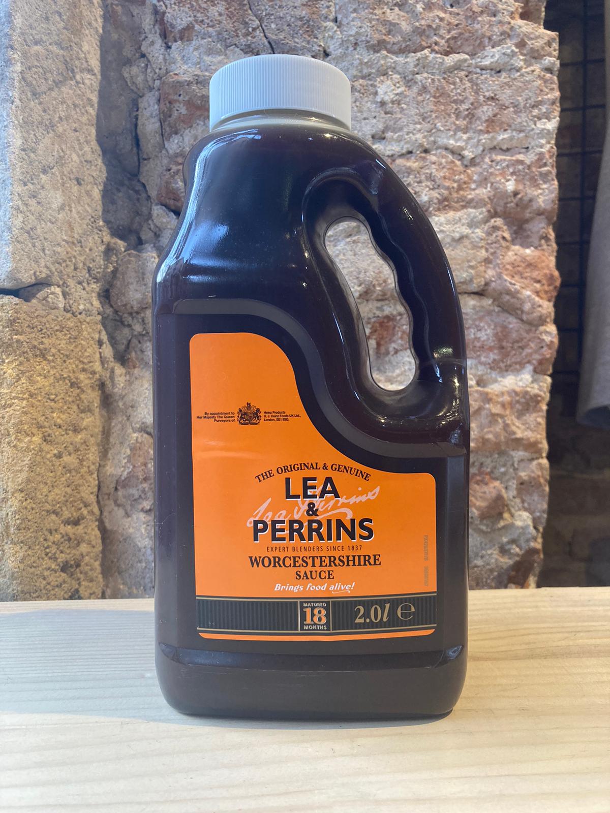 Salsa Lea Perrins grande en tienda en Barcelona
