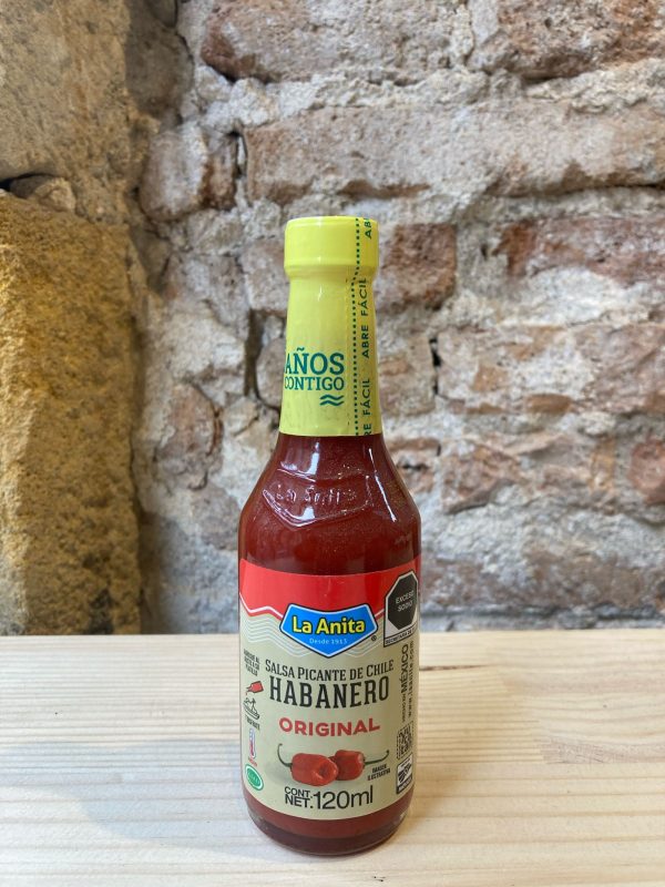 Salsa picante de habanero roja La Anita