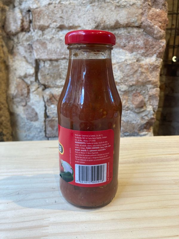 Botella de salsa mexicana