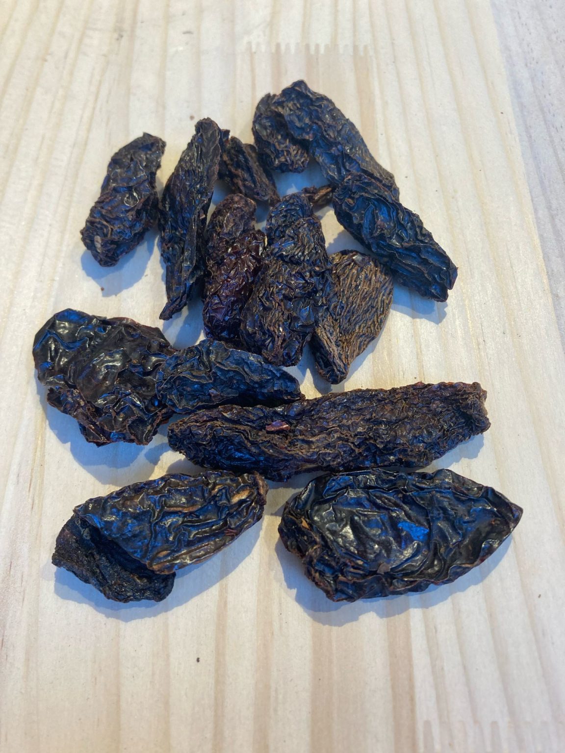 Chiles secos de origen mexicano