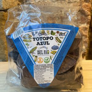 Totopos de maíz azul