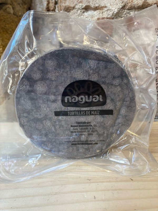 Tortillas mexicanas de maíz azul