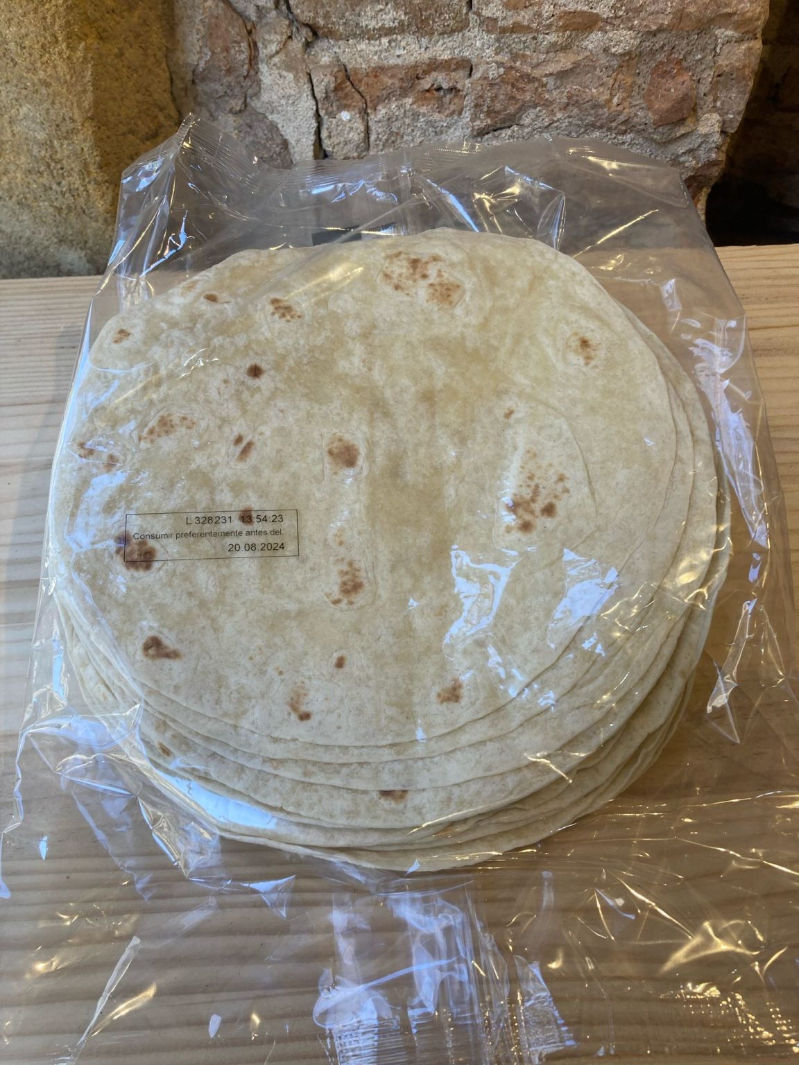 Tortilla de trigo 12 cms
