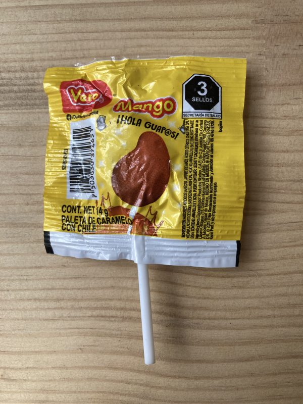 Paleta con sabor a mango