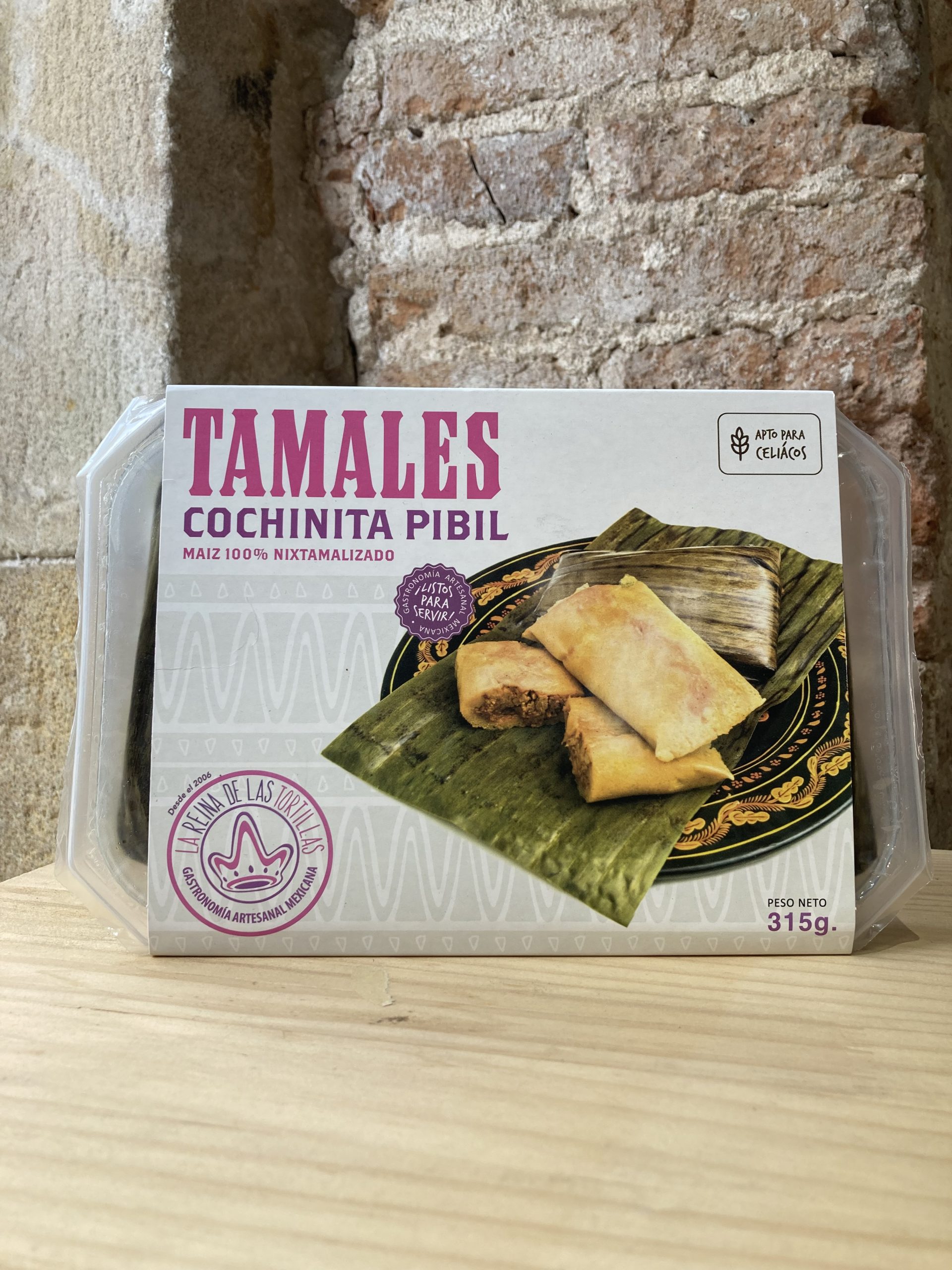 Tamales de cochinita pibil listos para servir de La Reina de las tortillas