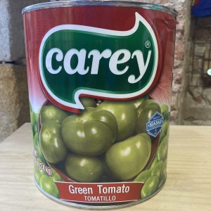 Lata grande de tomatillos verdes enteros