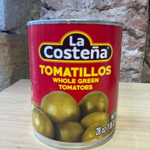 Lata de tomatillo verde en conserva