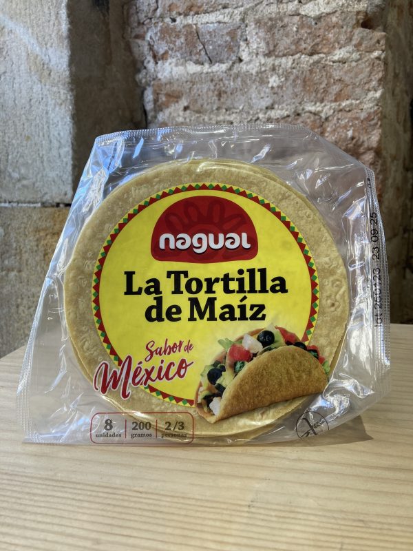 Paquete de tortillas de maíz mexicanas