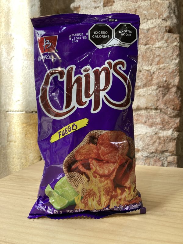 Chips fuego, patatas mexicanas súper picantes