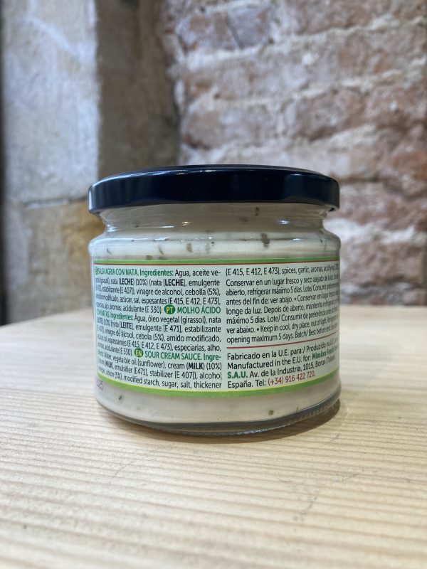 Sour cream en tienda en Barcelona