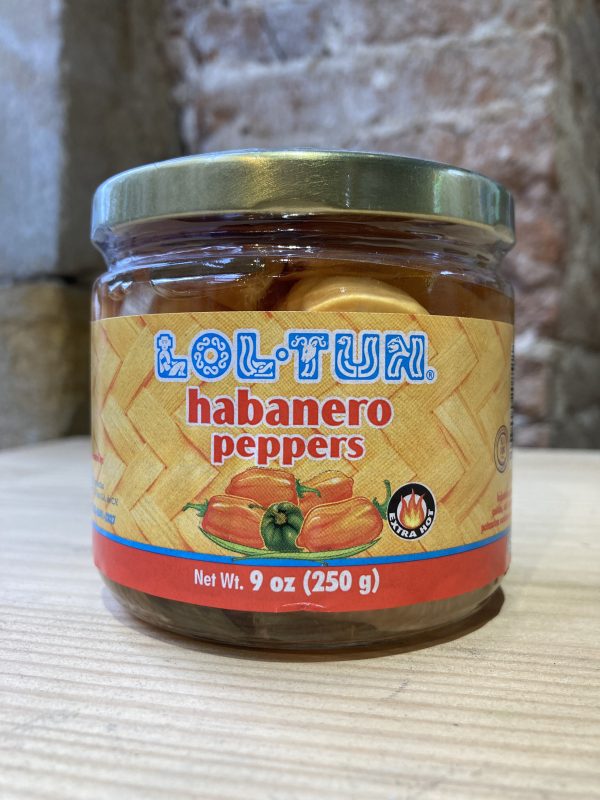 Chiles habaneros en conserva muy picantes