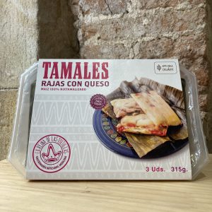 Tamales de rajas con queso listos para servir de La Reina de las tortillas