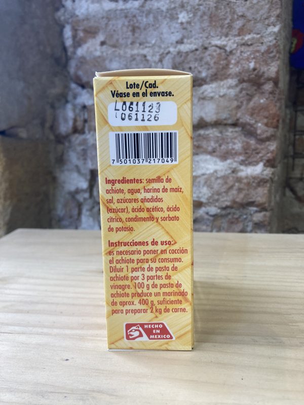 Achiote para receta mexicana