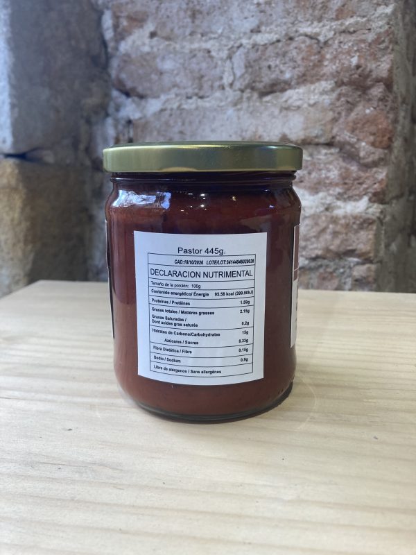 Frasco artesanal para tacos al pastor