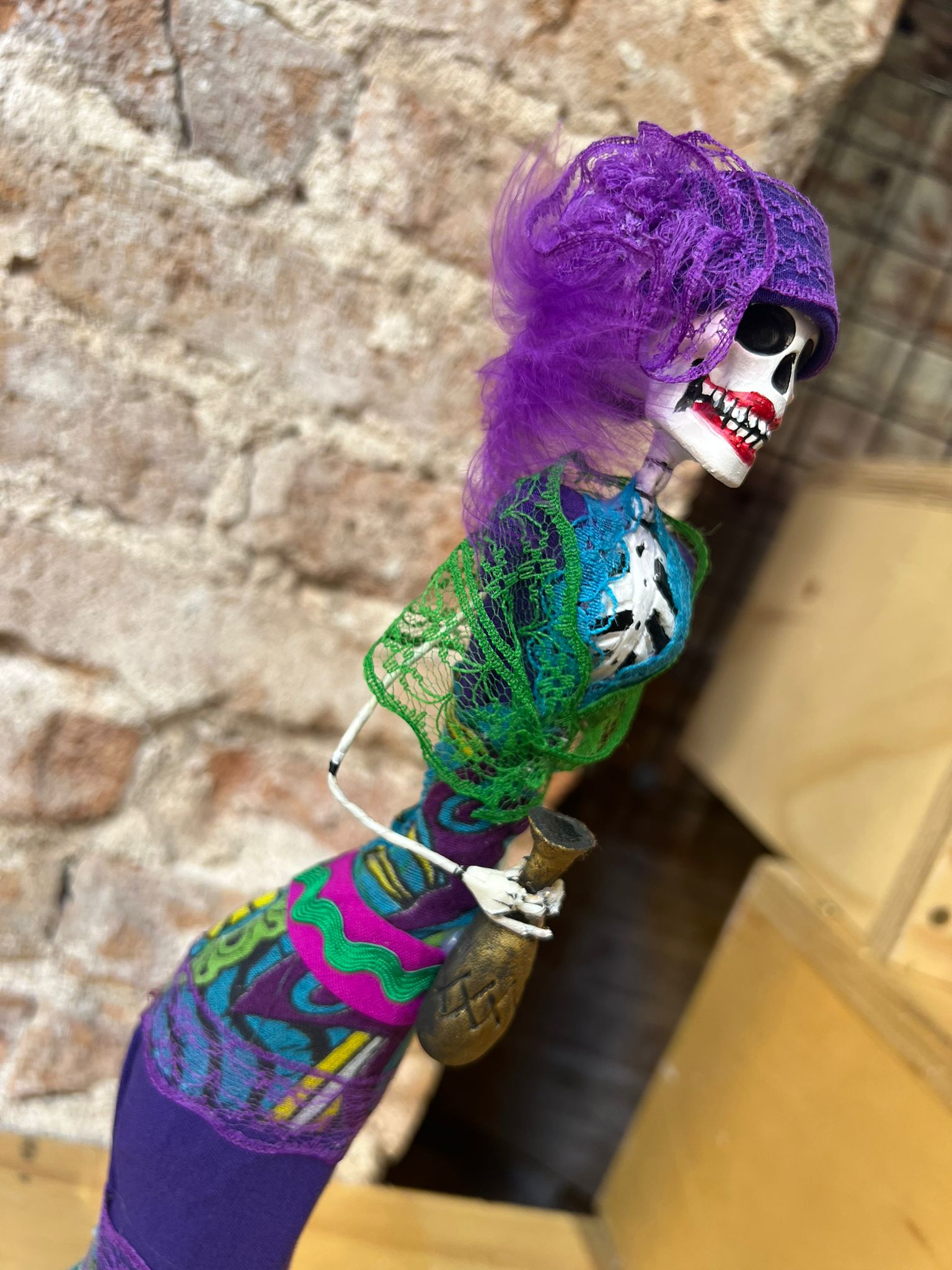 Catrina con pluma