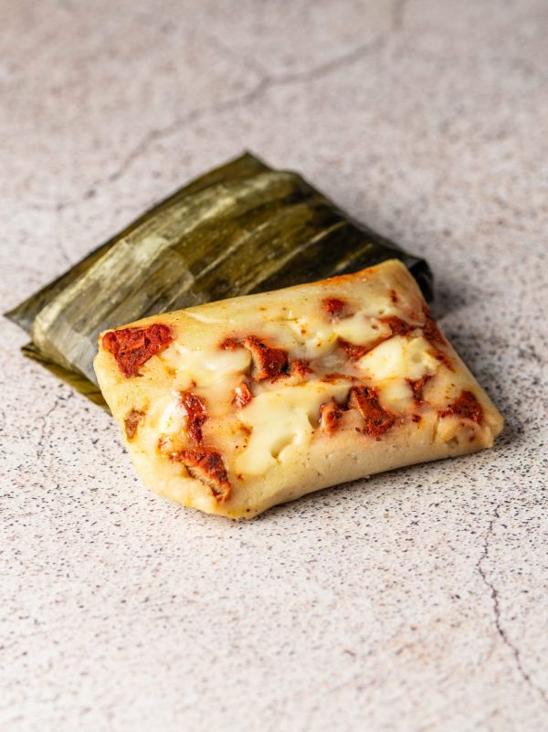 Tamales de pastor con queso artesanales