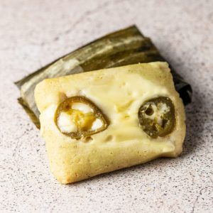 Tamales de queso con rajas en Barcelona
