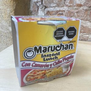Maruchan de camarón con limón en tienda mexicana en Barcelona