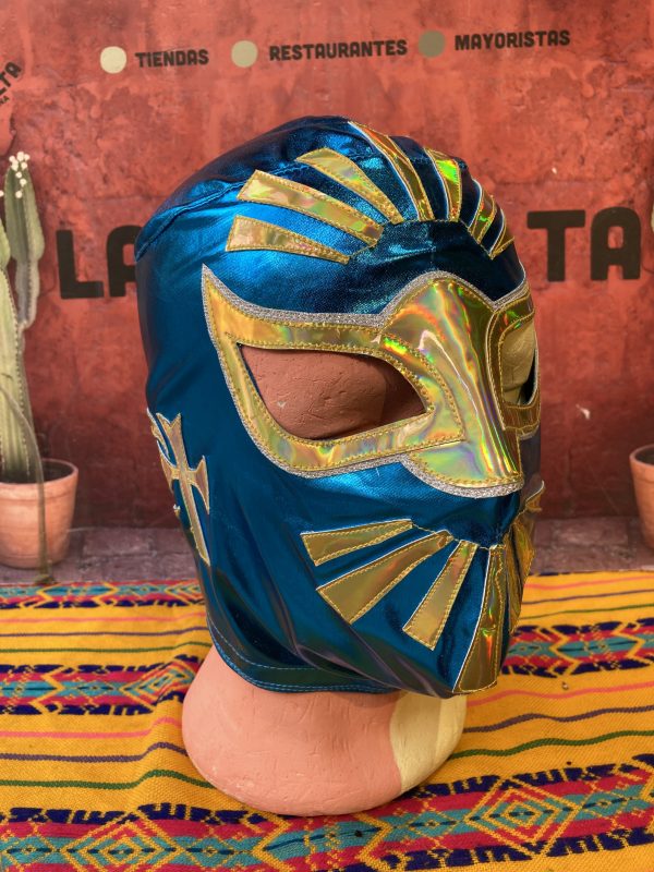Místico el luchador mexicano máscara artesanal en Barcelona