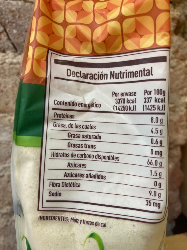 Harina de maíz Naturelo en tienda en España