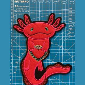 Parche de ajolote para poner en ropa