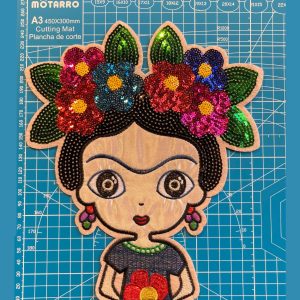Parche de Frida Kahlo en tienda mexicana en Barcelona